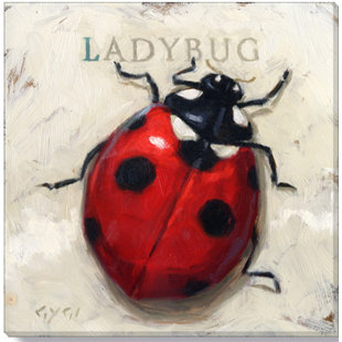 DARREN GYGI HOME COLLECTION Ladybug On Canvas by Darren Gygi Print