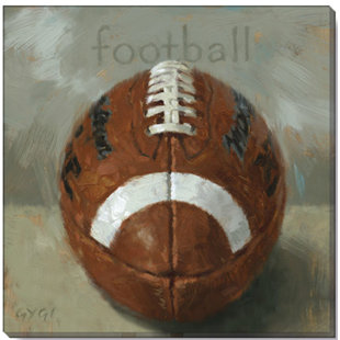 DARREN GYGI HOME COLLECTION Football On Canvas Print