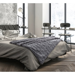 INSPIRED HOME CO. Cozy Tyme Freyja Soft and Quality Fabric Knit Throw 50" x 60"