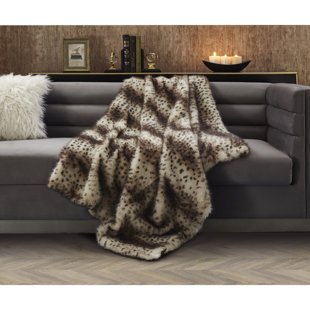 INSPIRED HOME CO. Cozy Tyme Lacie Soft and Quality Fabric Knit Throw 50" x 60"
