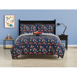 ALEX + BELLA Monster Truck Navy Soft Microfiber Comforter Set