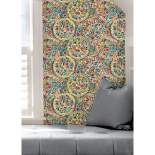 CAROLINE ET BETTINA Camille Peel & Stick Floral Roll