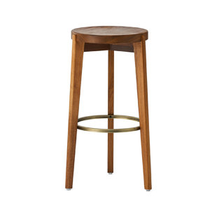 ZENTIQUE Solid Wood Counter Stool