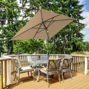 ARLMONT & CO. Doray Rectangular Tilt Market Umbrella