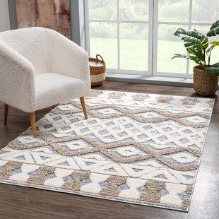 GRACIE OAKS Teppich Focus 3050 Hochflor Boho Wohnzimmer Grau 3D-Effekt / Geometrische Muster Stinson