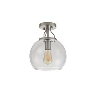 BROMI DESIGN Oakley 1 Light 10.00' Diameter Flushmount Mount Ceiling Fixture