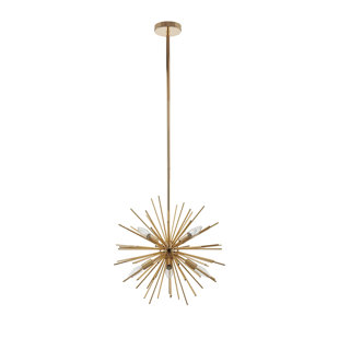 BROMI DESIGN Kane 8 Light 15.7' Diameter Flushmount Mount Ceiling Fixture