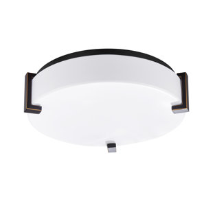 BROMI DESIGN Harlan 2 Light 13.70' Diameter Flushmount Mount Ceiling Fixture