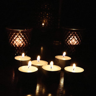 GLO-WAX Unscented Tealight Candle (Set of 10)
