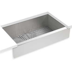 STERLING BY KOHLER Ludington 34'' L Farmhouse / Apron Single Bowl Stainless Steel Kitchen Sink