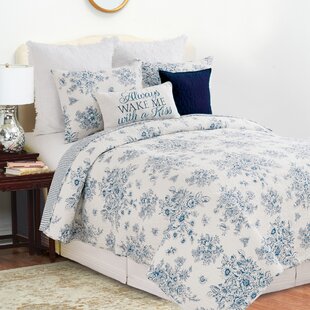 C&F HOME Farmhouse / Country Cotton Quilted Floral Quilt Set