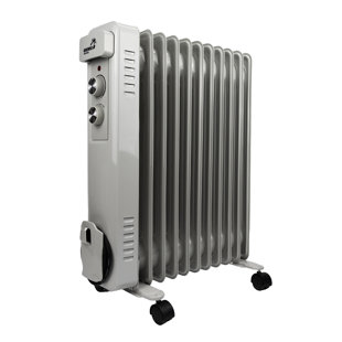 Globewolf 2500W Watt 1 BTU BTU Electric Radiator Space Heater with Adjustable Thermostat