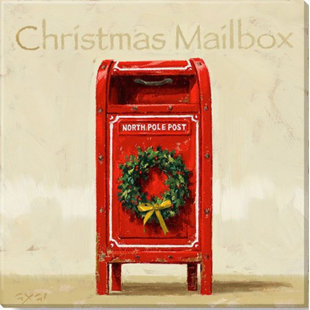 DARREN GYGI HOME COLLECTION Christmas Mailbox Giclee Wall Art On Canvas by Darren Gygi Print