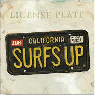 DARREN GYGI HOME COLLECTION License Plate Giclee Wall Art On Canvas by Darren Gygi Print