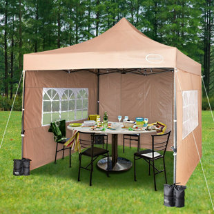 DAKOTA FIELDS Lawrence 3m x 3m Metal Pop-Up Gazebo