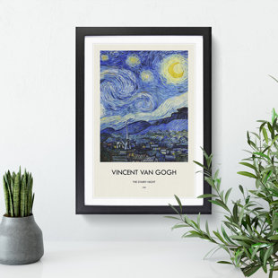 EAST URBAN HOME The Starry Night by Vincent Van Gogh - Picture Frame Painting