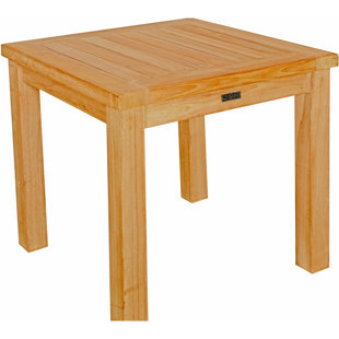 SEVEN SEAS TEAK Square Teak Outdoor Side Table