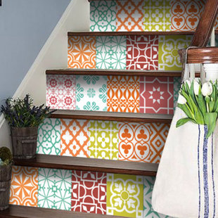 MI ALMA 4'' W x 4'' L Vinyl Peel and Stick Mosaic Tile