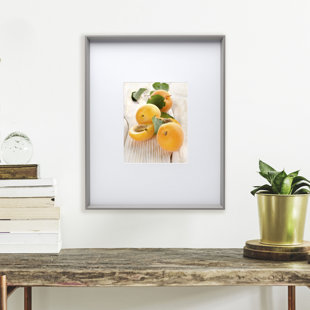 MIKASA Towle Living Picture Frame Displays 8 x 10 Photos 16 x 20 Without Mat, 16x20-Matted 8x10, Gray