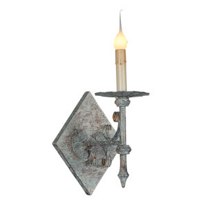 ELLAHOME Trestle Wrought Iron Candle Wall Light (Set of 2)
