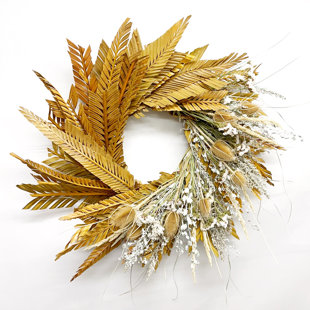 DRIED FLOWERS AND WREATHS LLC Handcrafted Dried 22'' Wreath