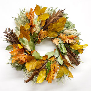 DRIED FLOWERS AND WREATHS LLC Handcrafted 20'' Wreath
