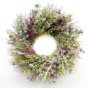 DRIED FLOWERS AND WREATHS LLC Handcrafted Dried 22'' Wreath