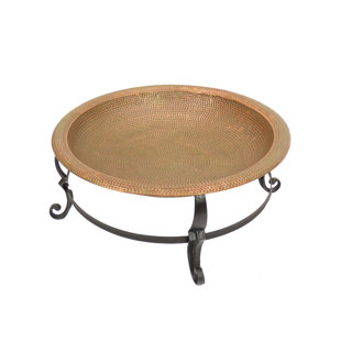 NATIONAL OUTDOOR LIVING 12.5'' H x 30'' W Iron Wood Burning Outdoor Fire Pit with Lid