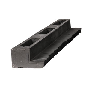 DURAKWIK STONE 48.3" x 4.13" Stone Wall Paneling Trim in Gray (Set of 4)