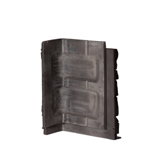 DURAKWIK STONE 13" x 10.83" Ledgestone Stone Wall Paneling Corner in Volcano Ash