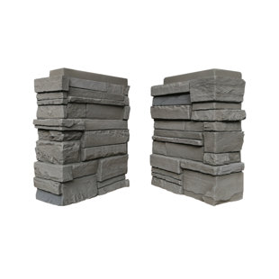 DURAKWIK STONE 13" x 10.83" Stone Wall Paneling Corner in Arizona Trail (Set of 4)