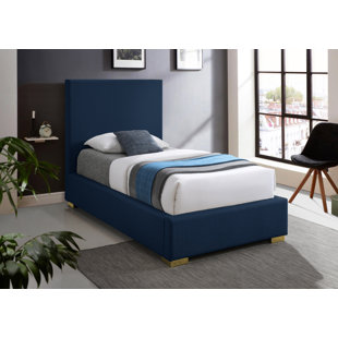MERCER41 Hermond Solid Wood and Upholstered Platform Bed