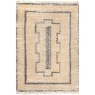 Arvin Olano x Rugs USA Ginger Cotton-Blend Beige Area Rug