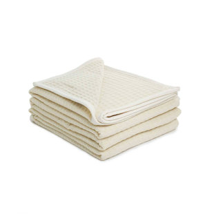 BRUN DE VIAN-TIRAN Gillis Waffle Weave Merino Wool Blanket