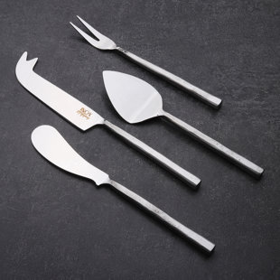 INOX ARTISANS Jason 4 Piece Stainless Steel Cheese Serving Set