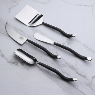 INOX ARTISANS Twig 4 Piece Stainless Steel Cheese Serving Set