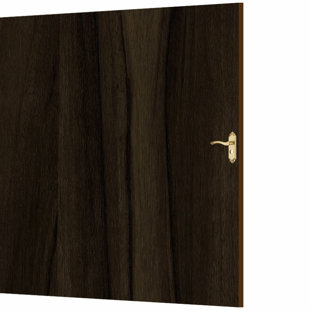 FROMPLAINTOBEAUTIFULINHOURS PVC Faux Wood 4 ft. x 7 ft. Peel and Stick Door Skin - (28 sq.ft.)