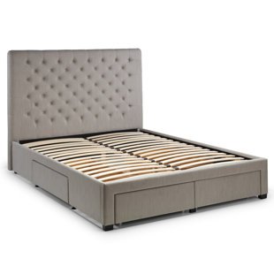 WAYFAIR SLEEP Deloss Upholstered Panel Bed with Mattress