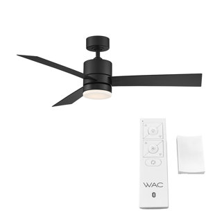WAC LIMITED FANS 52" San Francisco 3 - Blade Outdoor LED Smart Standard Ceiling Fan with Remote Control and Light Kit Included