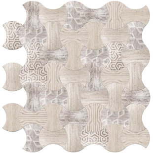 VIRIDIAN MEADOWS 4" x 8" Ceramic Patterned Wall Tile