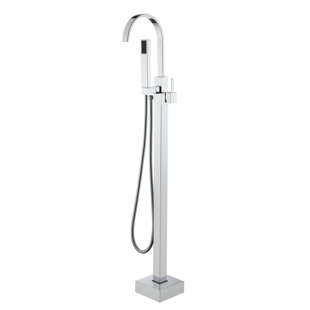 CLIHOME 1 Handle Floor Roman Tub Faucet with Diverter