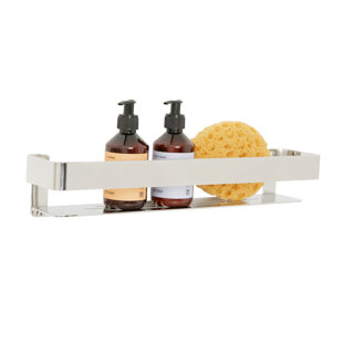 REBRILLIANT Seachrome Coronado Floating Shelf with Towel Bar