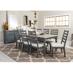 LEGACY CLASSIC FURNITURE 9 - Piece Extendable Solid Wood Dining Set