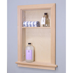 FOX HOLLOW FURNISHINGS 3 Piece Recessed Wall Shelf
