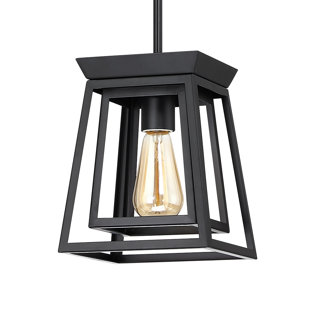 TRENT AUSTIN DESIGN® Mcquay Black Rustic Double Box Mini Pendant Island Light