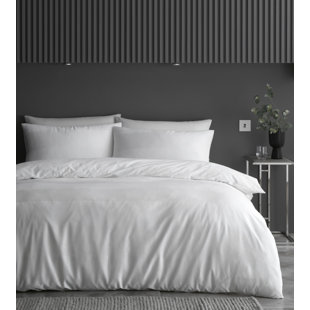 Content By Terence Conran Striped 200 Thread Count Cotton White