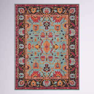MISTANA™ Charleena Oriental Blue/Orange Area Rug