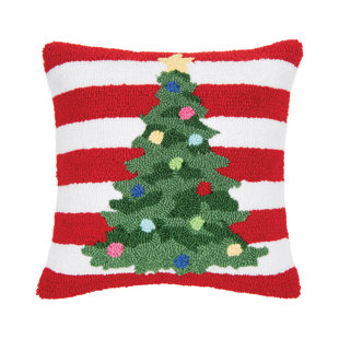 C&F HOME Colorful Tree Hooked Throw Pillow