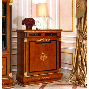 FLEUR DE LIS LIVING Kahler 30 Pair Shoe Storage Cabinet