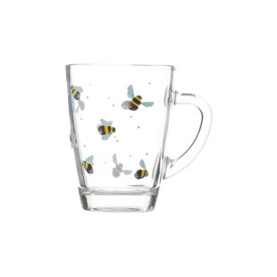 PRICE & KENSINGTON Sweet Bee Glass Mug (Set of 2)
